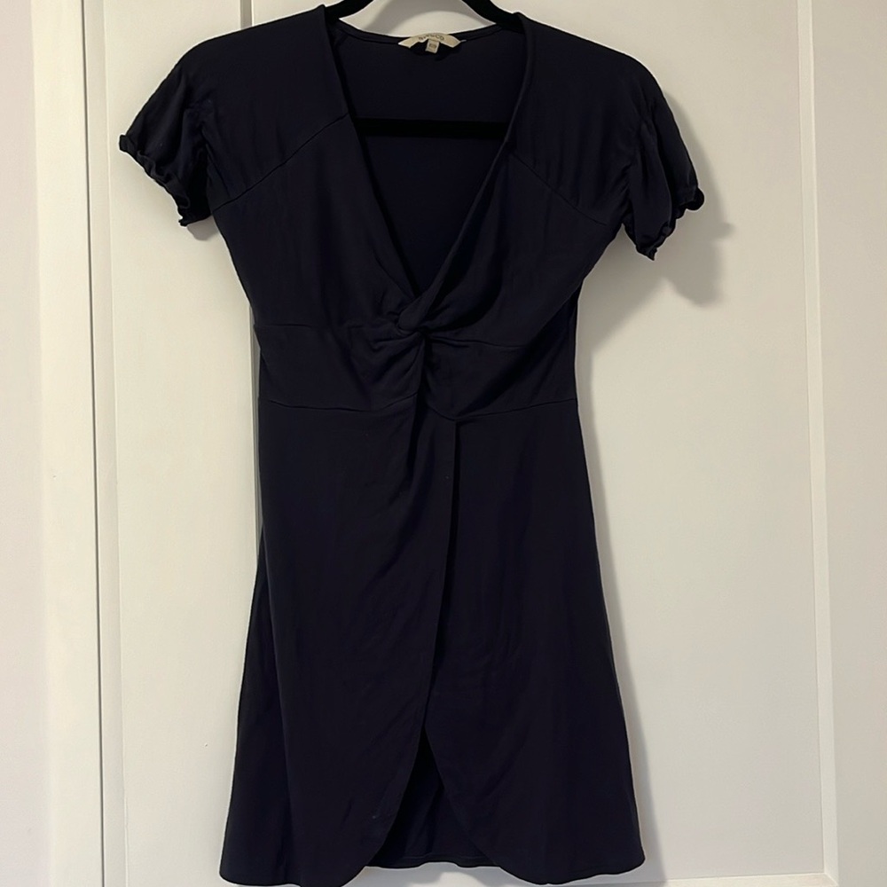RW&CO. Navy Blue Twisted Front Top Perfect for Any Occasion